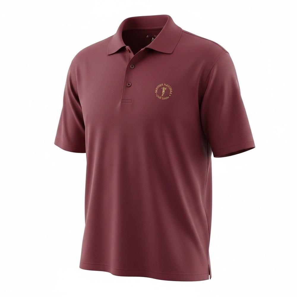 Antigua Performance Golf Polo - Men's Large - Maroon Baytree National Links Logo